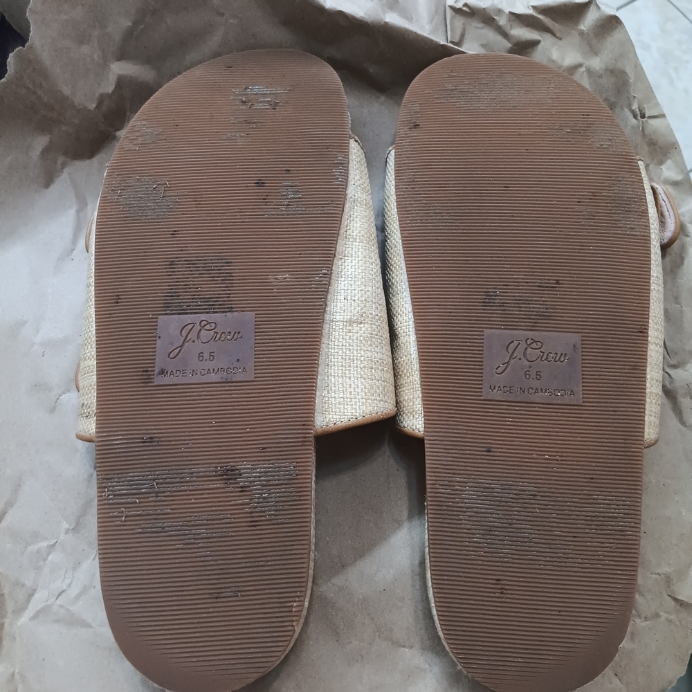 J. Crew Factory Tan Buckle Sandals - Picture 5 of 10
